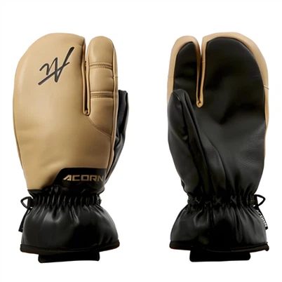 Mit Fleece gefütterte Fahrrad-Dreifingerhandschuhe